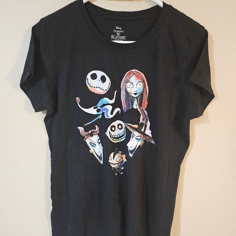 Disney The Nightmare Before Christmas Women's Graphic T-Shirt - Size XL